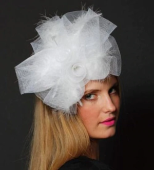 White Flower Fascinator