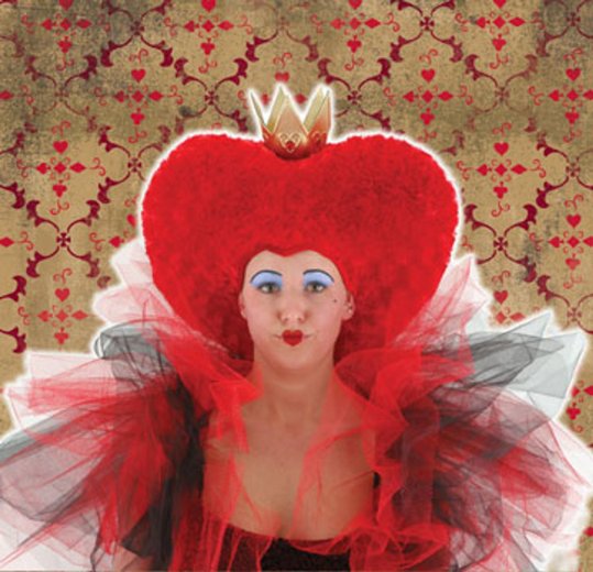 Queen of Hearts Plush Wig or Hat E291080 34.95CAD Magic