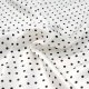 White Silk with Black Polka Dots | 18 Inch