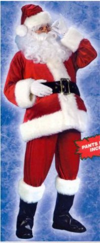 Velvet Santa Suit Standard Size