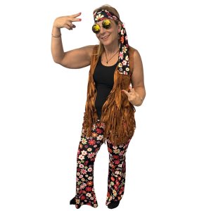 Flower Power Hippie Costume | Small/Medium