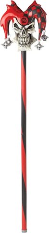 Psycho Jester Cane | Red and Black