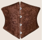 Brown Jacquard Waist Cincher | Extra Small Brown Jacquard Waist Cincher | Extra Small