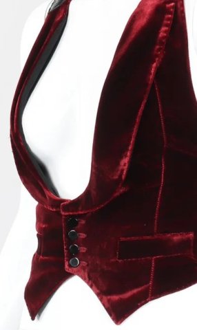 Burgundy Underbust Corset Vest