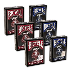 Cards Bicycle Pro Poker Peek Red