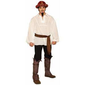 Desert Prince White Shirt and Sash Belt Set | Adult One Size