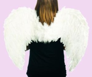 Angel Feather Wings Large | White