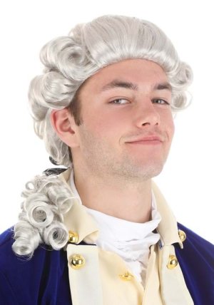 American Colonial Powdered Wig