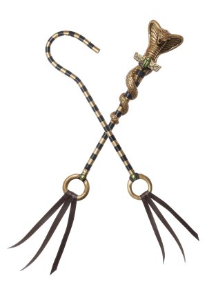 Egyptian Cobra Scepter Set | Black and Gold