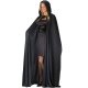 Long Hooded Cape | Black