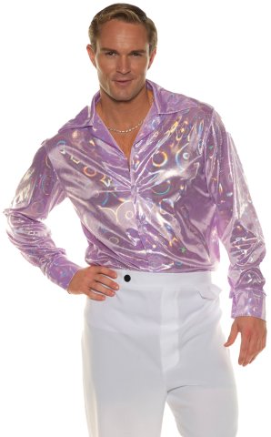 Disco Shirt Purple Circles | Standard