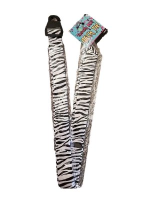 Totally 80\'s Zebra Print Neck Tie