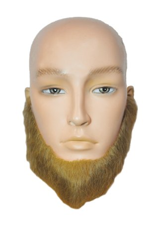 Full Human Hair Beard Light Brown and Grey