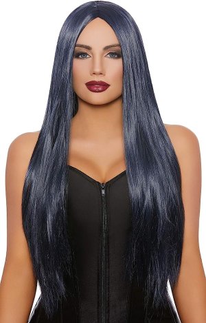 Extra Long Straight Wig | Midnight Blue