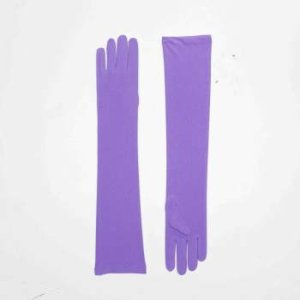 Long Purple Gloves