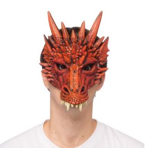 Supersoft Fantasy Dragon Mask | Ferocious Red