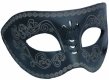 Black Leather Cut Mask