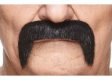 Short Handlebar Moustache | Black