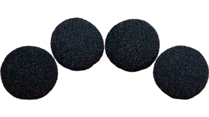 1 inch 4 Regular Sponge Balls | Black