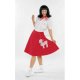 1950's Poodle Skirt | Red