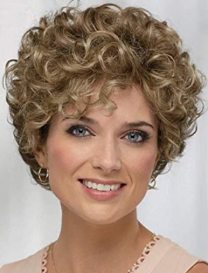 Short Curly Bob Wig | Blonde