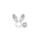 Bunny Ears and Tail Set | White