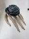 Skeleton Hand Rose Clip | Graphite