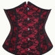 Red and Black Jacquard Waist Cincher | Small Red and Black Jacquard Waist Cincher | Small