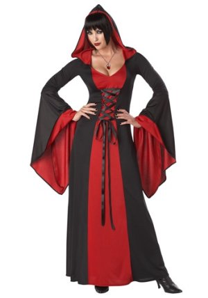 Deluxe Hooded Robe Red | X-Large