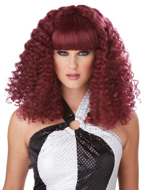 Disco Lady Wig | Burgundy