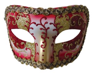 Red and Gold Eye Mask