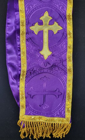 Purple and Gold Stole