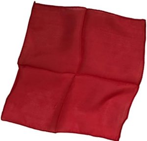 Red Silk with Black Trim | 12 Inch