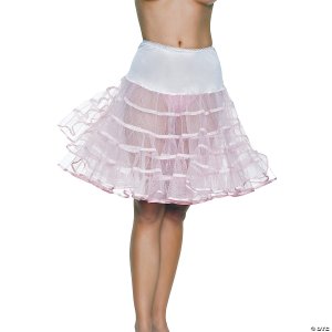 Knee length Petticoat | White