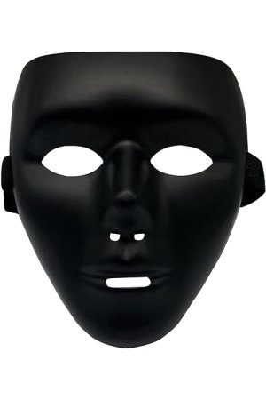 Black Blank Mask