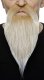 Long Full Ducktail Beard | Blonde and White