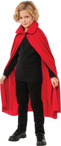 Child 36 inch Red Cape with Collar