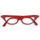 1950's Cat Eye Glasses | Red