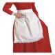 Mrs. Claus White Cotton Apron