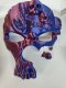 Nature Skull Half Mask | Gradient Purple/Blue