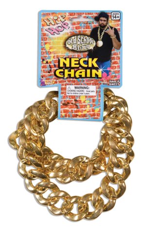 80s Old School Bling Big Links Neck Chain | Gold