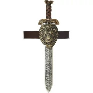 Roman Sword with Gold Lion Sheath