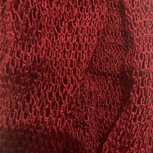 Red Metallic Net Scarf