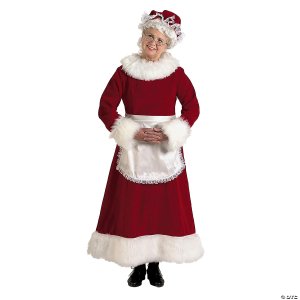 Burgundy Velvet Mrs. Claus Dress | XX-Large