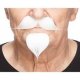 Moustache Goatee Set White