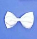 Bow Tie with Elastic White