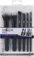 MODA 7 pc. Professional Brush Set | Textured Black