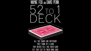 The 52 to 1 Deck Red Rider Back by Wayne Fox and David Penn