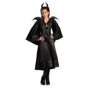 Maleficent Deluxe Child Christening Black Gown