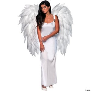 Large Featherless White Angel Wings